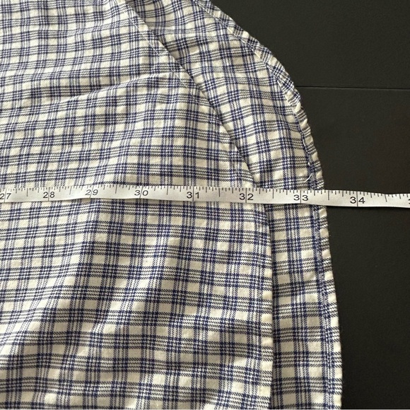 POLO Ralph Lauren Button Down Shirt Men's Yarmouth Blue Plaid Size Large Neck 16 - Picture 7 of 7
